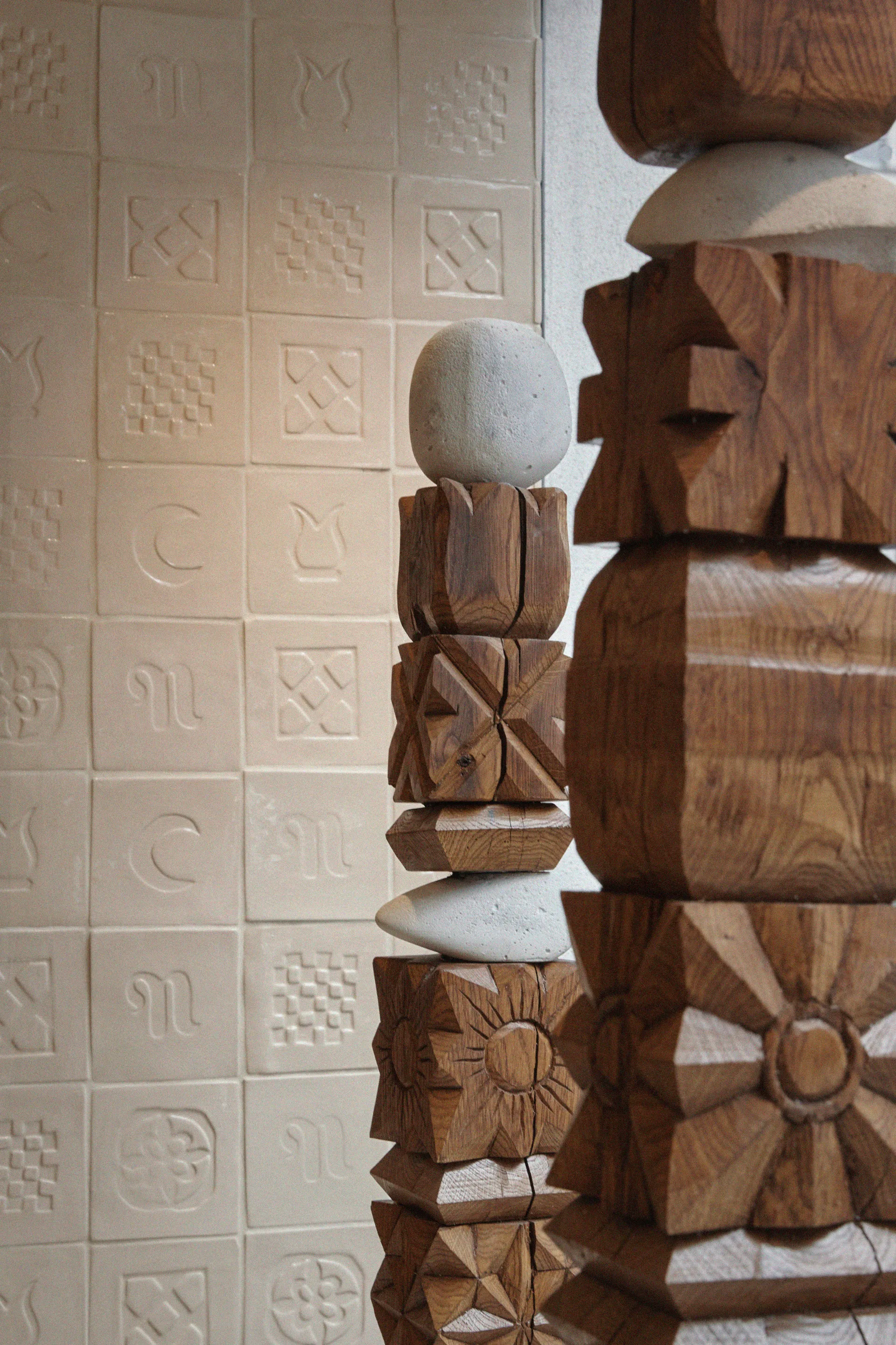 Bespoke tiles for Nanushka