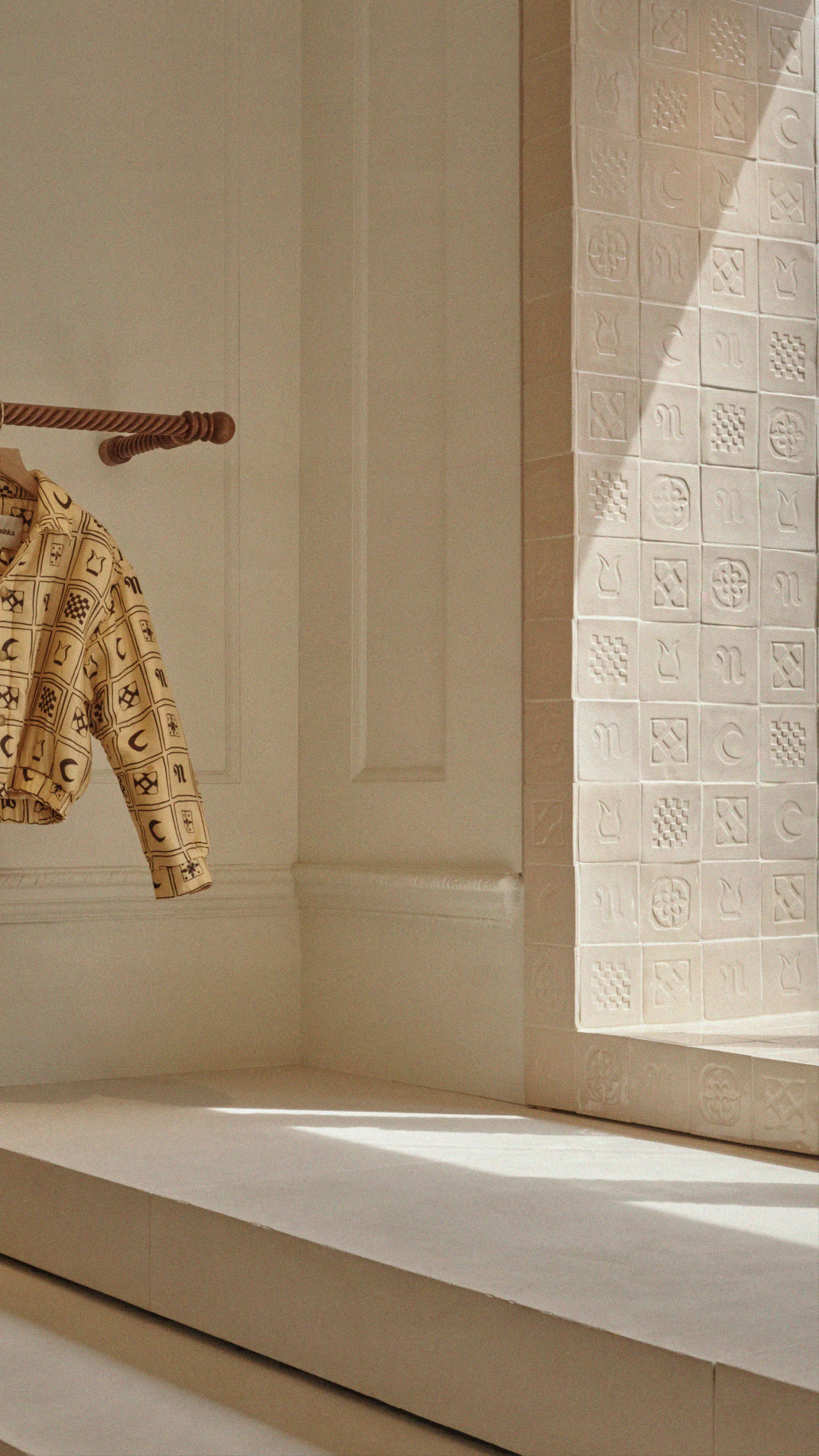 Bespoke tiles for Nanushka